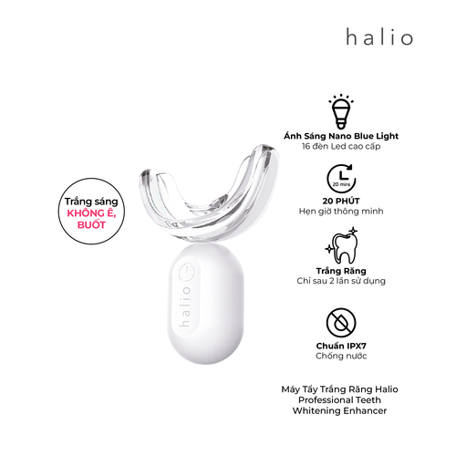 [Kèm Set Bút] Máy Tẩy Trắng Răng Halio Professional Teeth Whitening Enhancer