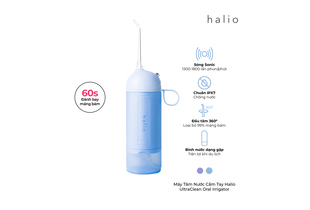 Máy Tăm Nước Cầm Tay Halio UltraClean Oral Irrigator Blue