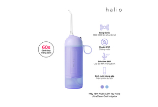 Máy Tăm Nước Cầm Tay Halio UltraClean Oral Irrigator - Periwinkle