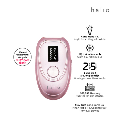 Máy Triệt Lông Lạnh Cá Nhân Halio IPL Cooling Hair Removal Device