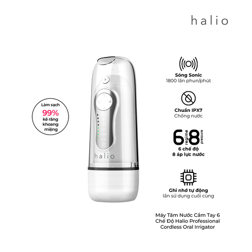 Máy tăm nước cầm tay 6 chế độ Halio Professional Cordless Oral Irrigator