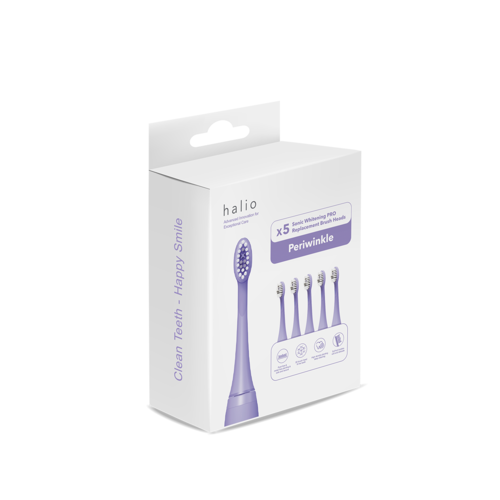 Set 5 Đầu Bàn Chải Thay Thế Halio Sonic Whitening PRO Replacement Brush Heads Periwinkle