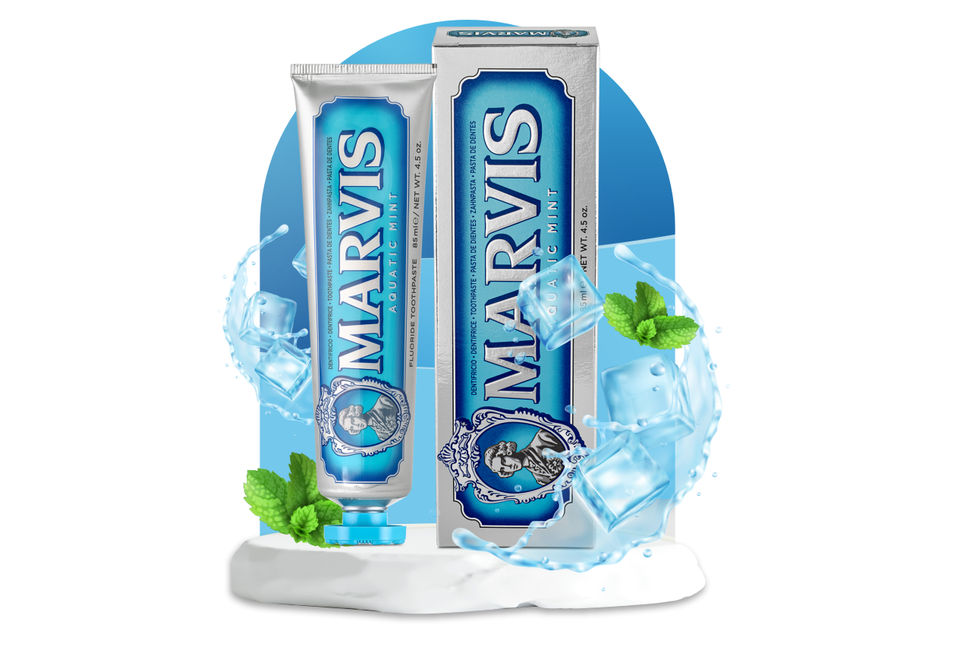 Kem Đánh Răng Marvis Classic Aquatic Mint Hương Bạc Hà Dưa Gang 85ml | Lixibox