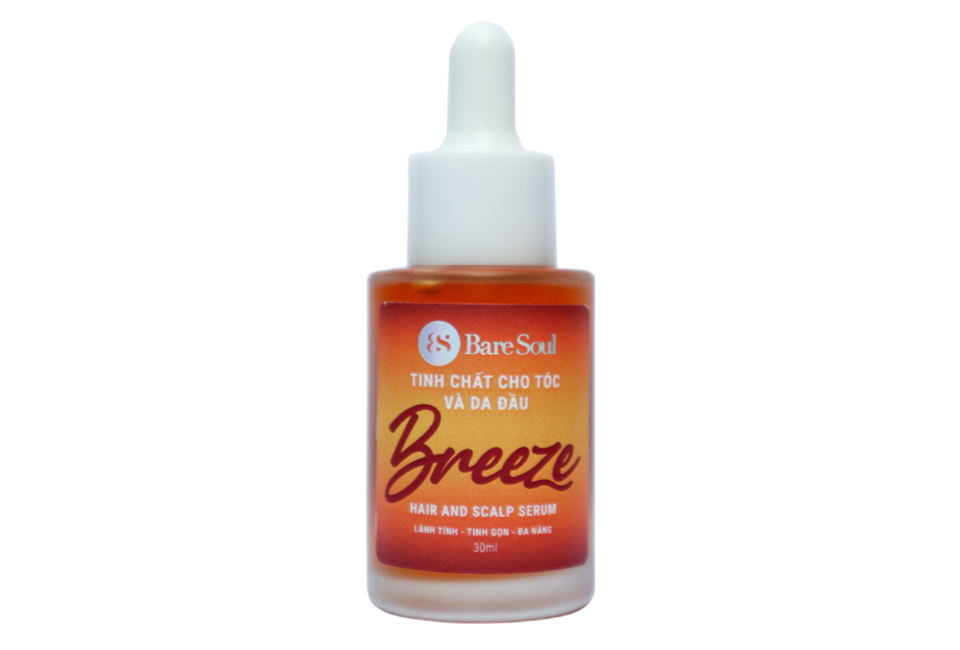 Tinh Chất Baresoul Hair & Scalp Serum Breeze 30ml giúp dưỡng tóc bóng mượt, làm mềm tóc, giảm rụng và phục hồi tóc.