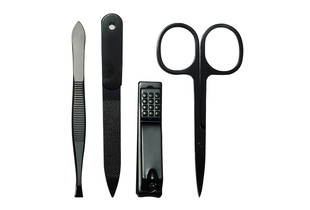 Bộ 4 Dụng Cụ Chăm Sóc Móng Chuyên Nghiệp Bằng Thép Không Gỉ Lixibox High Carbon Stainless Steel Professional Nail Care Grooming Kit, 4 In 1 gồm có dụng cụ cắt móng tay, tỉa móng, bàn chải móng và kéo, giúp chăm sóc móng tay hoàn hảo, sang trọng và bền bỉ.