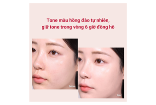Kem Lót Espoir Peach Skin Fitting Base All New SPF50+ PA++++ Tone Hồng Đào 30ml mang lại tone màu hồng đào tự nhiên, giữ tone trong vòng 6 giờ đồng hồ, cho làn da đều màu và tươi sáng hơn.