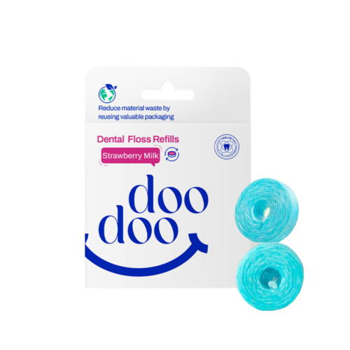 Set 2 Lõi Chỉ Nha Khoa Doodoo Dental Floss Refills 2x30m Strawberry Milk