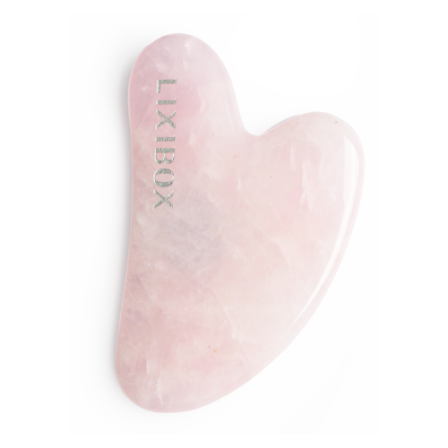 Dụng cụ Massage Mặt Đá Thạch Anh Hồng Hình Trái Tim Lixibox Rose Quartz Heart-Shaped Gua Sha Facial Tool