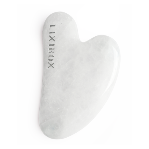 Dụng cụ Massage Mặt Đá Thạch Anh Trắng Hình Trái tim Lixibox White Jade Heart-Shaped Gua Sha Facial Tool