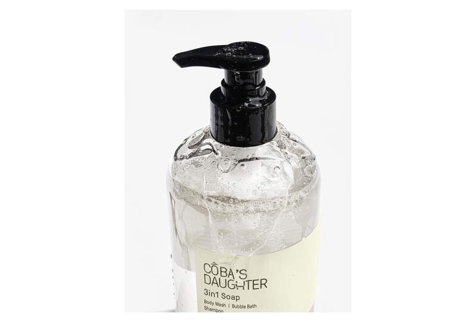 Gel Tắm Gội, Tắm Bồn CoBa's Daughter Bodywash, Shampoo and Bubble Bath 3in1 500ml, hương chanh Ba Tư và dừa, mang đến sự tươi mát và chăm sóc da hoàn hảo.