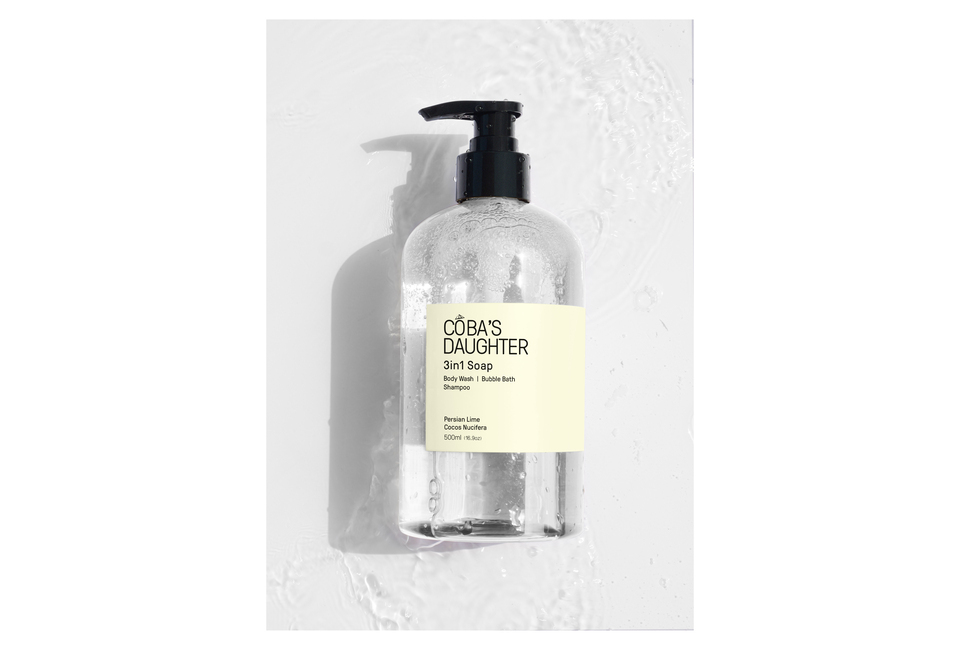 Gel Tắm Gội, Tắm Bồn CoBa's Daughter Bodywash, Shampoo and Bubble Bath 3in1 500ml với hương Persian Lime và Cocos Nucifera, sản phẩm tiện lợi cho việc làm sạch cơ thể và tóc.