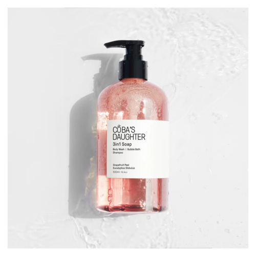 Gel Tắm Rửa tay Tắm Bồn CoBa's Daughter 3in1 Bodywash, Hand Wash and Bubble Bath 500ml - Grapefruit Peel & Eucalyptus Globulus