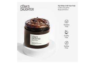 Tẩy Tế Bào Chết Toàn Thân Hương Matcha CoBa’s Daughter Body Exfoliator 300gr với thành phần Coffee Robusta 100%, chứa tinh chất Camellia Sinensis và Shea Butter, công thức an toàn không Paraben, không Sulfate và không thử nghiệm trên động vật.