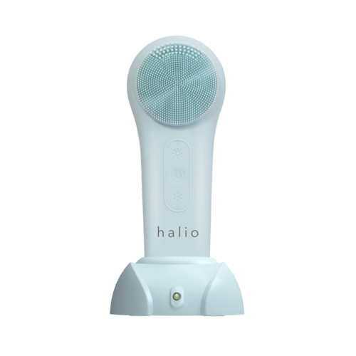 Máy Rửa Mặt Massage Tích Hợp Liệu Pháp Ánh Sáng và Nhiệt Halio Multi-task Cleansing & Massaging Device with Red Blue Light Therapy 5 in 1 - Ice Blue