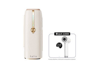Máy Triệt Lông Lạnh Sapphire Halio với thiết kế sang trọng, tặng kèm Máy sấy tóc Halio Plasma, chương trình ưu đãi đặc biệt lên đến 3.000K, lý tưởng cho bạn chăm sóc sắc đẹp.