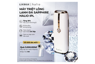 Máy Triệt Lông Lạnh Sapphire Halio IPL với ưu đãi tặng Máy sấy tóc Halio Plasma. Hiệu quả 18%, không đau, triệt nhanh toàn thân chỉ 10 phút.
