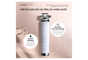 Máy Nâng Cơ, Giảm Mỡ Mặt & Trẻ Hoá Da kết hợp Ánh Sáng Sinh Học Halio RevitaWave Skin Rejuvenator với thiết kế chống nước IP65, dễ dàng vệ sinh và nhiều chế độ sử dụng thích hợp cho nhu cầu chăm sóc da.