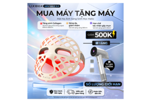 Mặt Nạ Ánh Sáng Sinh Học Halio PureGlow Ultralite Silicone LED Face Mask tặng Máy Sấy Tóc Halio Hypersonic - Space Grey trong chương trình khuyến mãi LIXIBOX 11.11, giảm giá 500K, ưu đãi số lượng giới hạn và bảo hành 365 ngày.