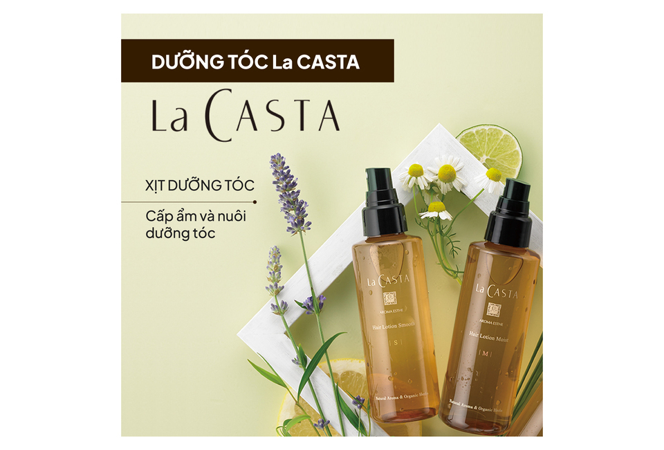 Dưỡng Tóc La CASTA Aromaesthe Hair Lotion Smooth, sản phẩm chăm sóc tóc 150ml, nuôi dưỡng tóc chắc khỏe với chiết xuất tự nhiên và hương thơm dễ chịu. Thích hợp cho tóc cần độ ẩm và sự bóng mượt.