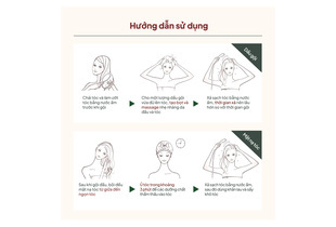 Hướng dẫn sử dụng Dầu Gội La CASTA Aromaesthe Hair Soap 21 Tóc Suôn Mượt - Giảm Xơ Rối 300ml, bao gồm cách làm ướt tóc, massage với dầu gội, thời gian xả và ủ tóc để đạt hiệu quả tối ưu.