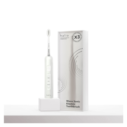 Bàn chải điện tích hợp công nghệ chuyển động kép Halio Wave Sonic Electric Toothbrush - Cloud White