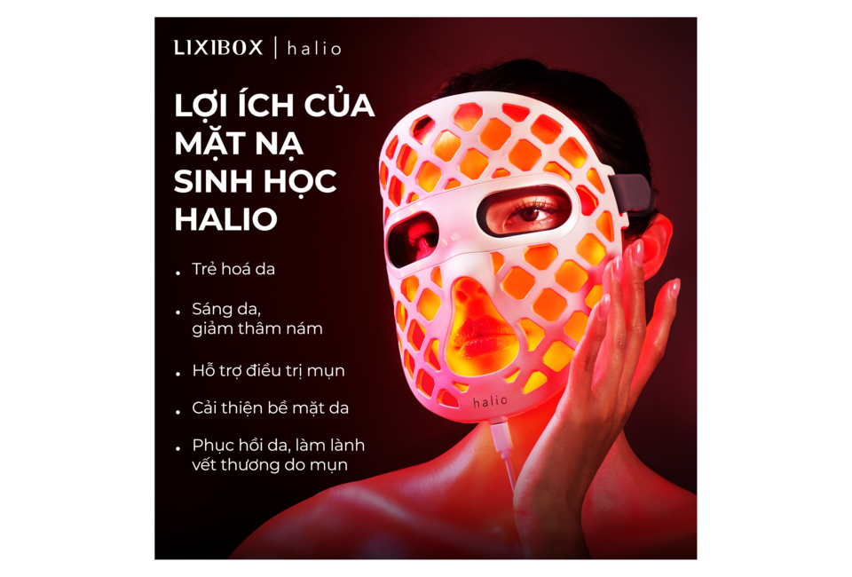 Mặt nạ sinh học Halio trong hộp Combo Tái Tạo & Phục Hồi Da, giúp trẻ hóa da, sáng da, giảm thâm nám, hỗ trợ điều trị mụn, cải thiện bề mặt da và phục hồi da, làm lành vết thương do mụn.