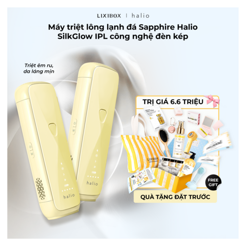 Máy Triệt Lông Halio SilkGlow IPL Sapphire Cooling Hair Removal Device