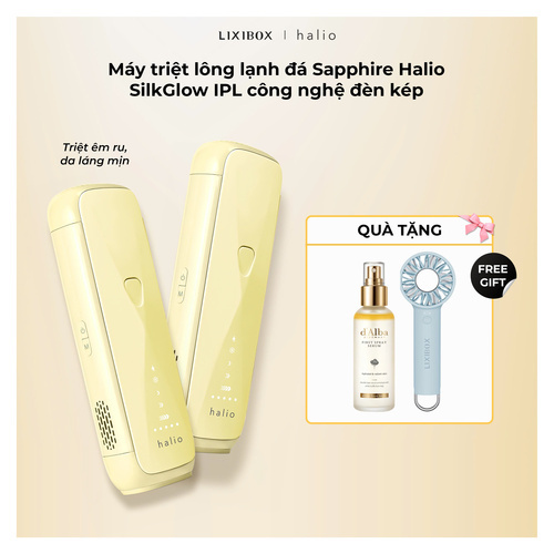 Máy Triệt Lông Halio SilkGlow IPL Sapphire Cooling Hair Removal Device
