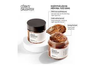 Tẩy Tế Bào Chết Toàn Thân Hương Matcha CoBa’s Daughter Body Exfoliator 70gr giúp làm sạch sâu các chân lông, giúp da mềm mịn và căng bóng. Chứa 100% hạt cà phê Robusta, chiết xuất bơ hạt mỡ, mang lại cảm giác sảng khoái với hương trà xanh.