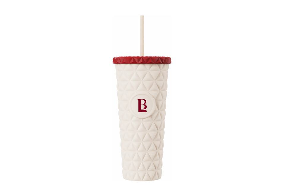 Ly giữ nhiệt Lixibox Holiday Tumbler - Beige, mẫu cốc giữ nhiệt với màu beige thời trang, thiết kế hình khối độc đáo, thích hợp cho các dịp lễ hội