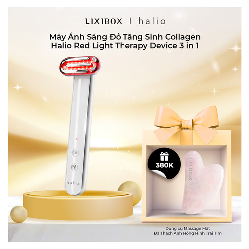 Máy Ánh Sáng Đỏ Tăng Sinh Collagen Halio Red Light Therapy Device 3 in 1