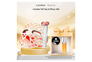 Combo Tái Tạo & Phục Hồi bao gồm mặt nạ halio và máy serum Murad Rapid Dark Spot Correcting Serum 30ml, mang đến giải pháp làm đẹp hiệu quả cho làn da.