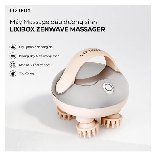 Máy Massage đầu dưỡng sinh Lixibox ZenWave Massager