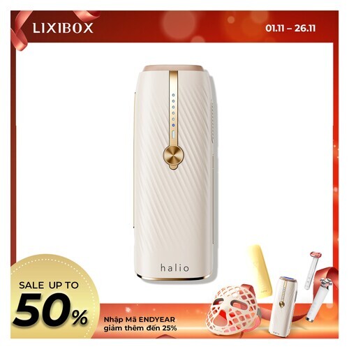 Máy Triệt Lông Lạnh Sapphire Halio InfinityGlow Advanced IPL Sapphire Cooling Hair Removal Device - Beige