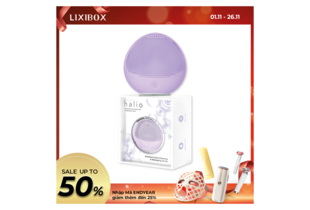 Máy Rửa Mặt Dành Cho Da Nhạy Cảm Halio Sensitive Facial Cleansing & Massaging Device Purple Rain Limited Edition
