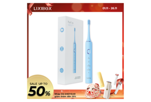 Bàn chải điện Halio Sonic SmartClean Electric Toothbrush Sky Blue