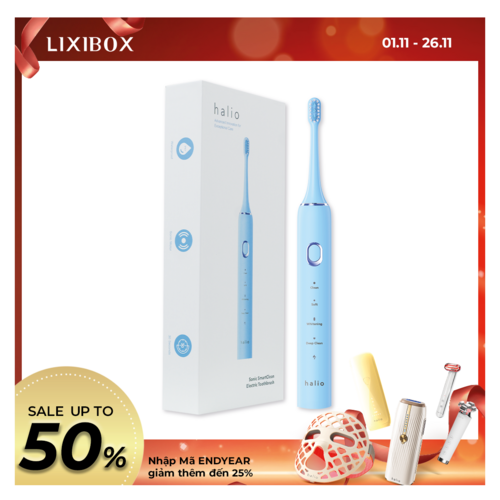 Bàn chải điện Halio Sonic SmartClean Electric Toothbrush Sky Blue