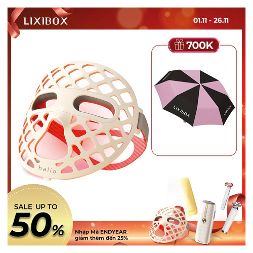 Mặt Nạ Ánh Sáng Sinh Học Halio PureGlow Ultralite Silicone LED Face Mask