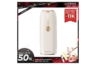 Máy Triệt Lông Lạnh Sapphire Halio InfinityGlow Advanced IPL Sapphire Cooling Hair Removal Device - Beige, thiết kế hiện đại và tinh tế, mang lại hiệu quả triệt lông tối ưu cho người dùng.