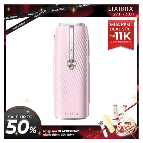 Máy Triệt Lông Lạnh Sapphire Halio InfinityGlow Advanced IPL Sapphire Cooling Hair Removal Device Kèm Set Gift - Soft Pink
