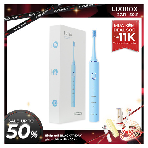 Bàn chải điện Halio Sonic SmartClean Electric Toothbrush Sky Blue