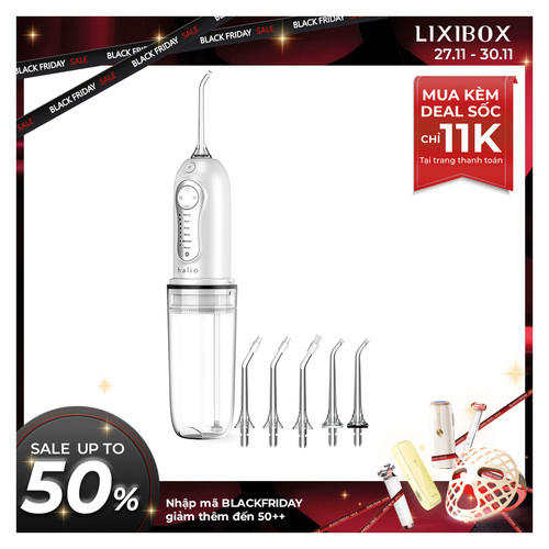 Máy tăm nước cầm tay 6 chế độ Halio Professional Cordless Oral Irrigator