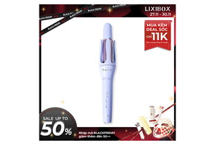 Máy Uốn Tóc Tự Xoay Ion Âm Halio instaCurl Premium Automatic Hair Styler màu Periwinkle, thiết kế hiện đại, giúp tạo kiểu tóc dễ dàng và nhanh chóng.