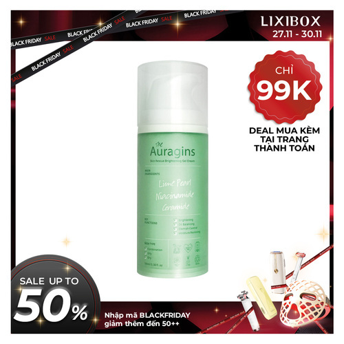 Gel dưỡng ẩm The Auragins Skin Rescue Brightening Gel Cream 100ml