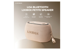 Loa Bluetooth Lixibox Petite Speaker với khả năng kết nối không dây V5.3, âm thanh mạnh mẽ và dung lượng pin 1200 mAh, lý tưởng cho việc phát nhạc đa nguồn.