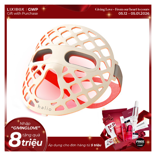 Mặt Nạ Ánh Sáng Sinh Học Halio PureGlow Ultralite Silicone LED Face Mask