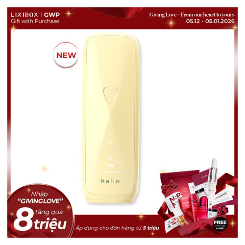 Máy Triệt Lông Halio SilkGlow IPL Sapphire Cooling Hair Removal Device - Yellow