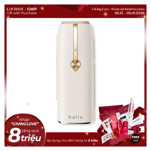 Máy Triệt Lông Lạnh Sapphire Halio InfinityGlow Advanced IPL Sapphire Cooling Hair Removal Device - Beige