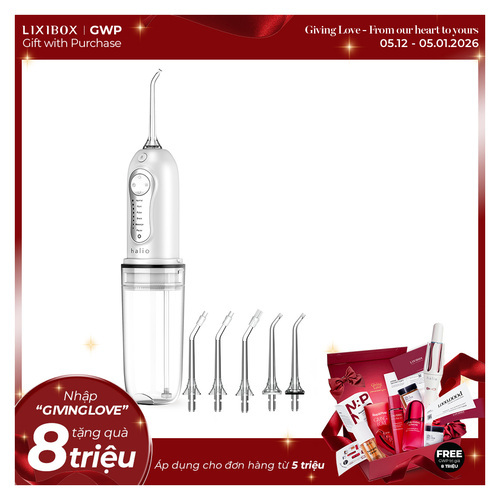 Máy tăm nước cầm tay 6 chế độ Halio Professional Cordless Oral Irrigator