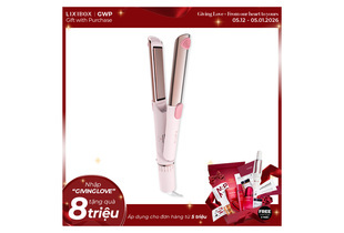 Máy Tạo Kiểu Halio 2in1 Airplus Hair Styler màu hồng đi kèm bộ quà tặng hấp dẫn cho đơn hàng trị giá từ 5 triệu đồng.